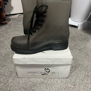 Stylish Black Winter & Rain Boots for Women